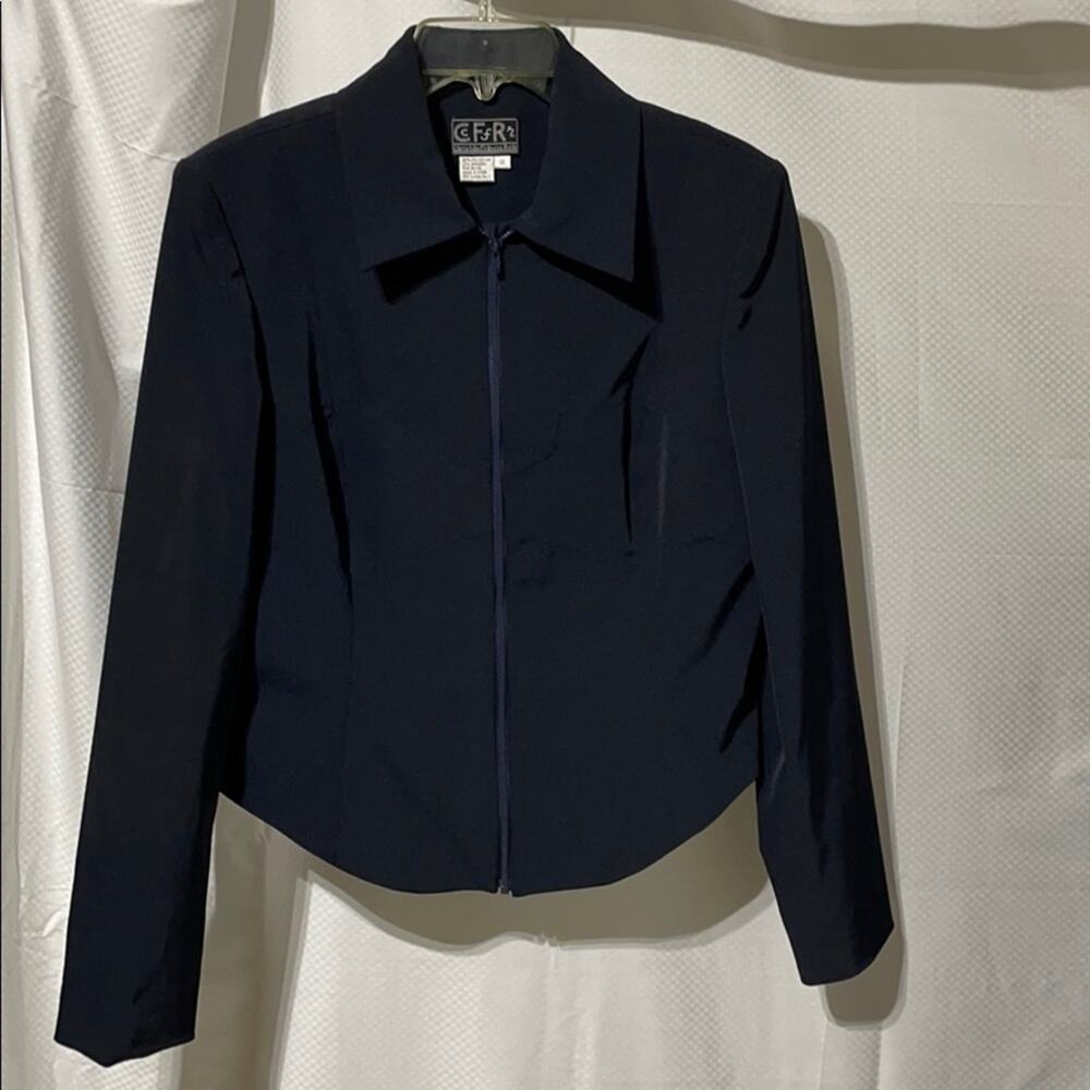 Christian Francis Roth 12 navy jacket euc